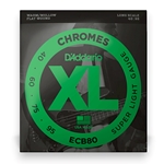 D'Addario ECB80 XL Chromes 4 String Super Light Flat Wound - Bass String Set 40-95 Gauge