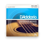 D'Addario EJ16 Light  Phosphor Bronze Acoustic Guitar Strings 12-53 Gauge