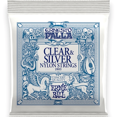 Ernie Ball EB2403 Ernesto Palla Nylon Classical Guitar Strings - Clear & Silver