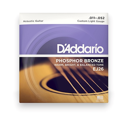 D'Addario EJ26 Custom Light Phosphor Bronze Acoustic Guitar String Set